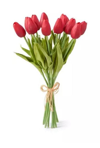 13.5 Inch Poppy Real Touch Mini Tulip Bundle