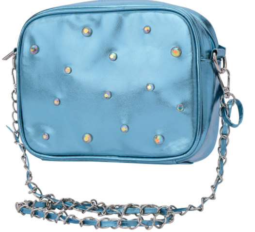 Blue Candy Gem Crossbody Bag
