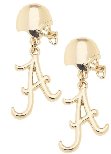 Alabama Crimson Tide Logo Helmet Earrings