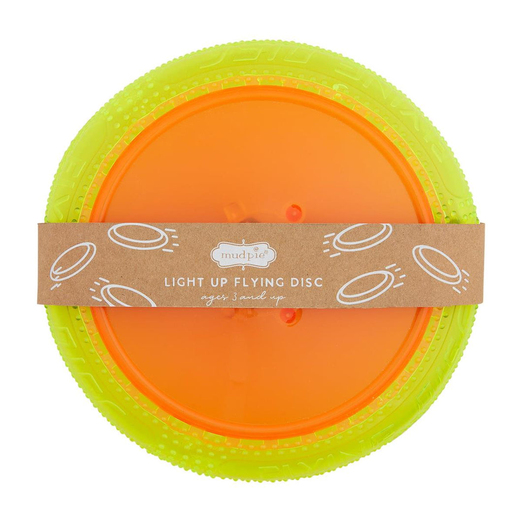 Orange Light-Up Flying Disc