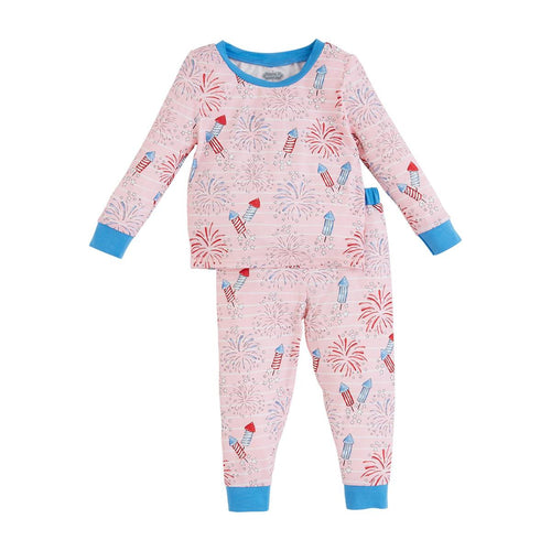 Pink Firework Glow Pj Set