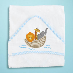 Noah's Ark Applique Hooded Towel