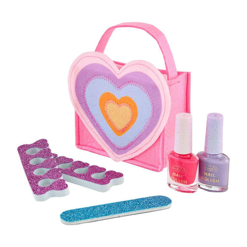 Hearts & Rainbow Nail Polish Kit