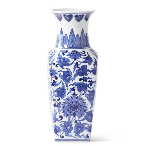 Chinoiserie Square Vase