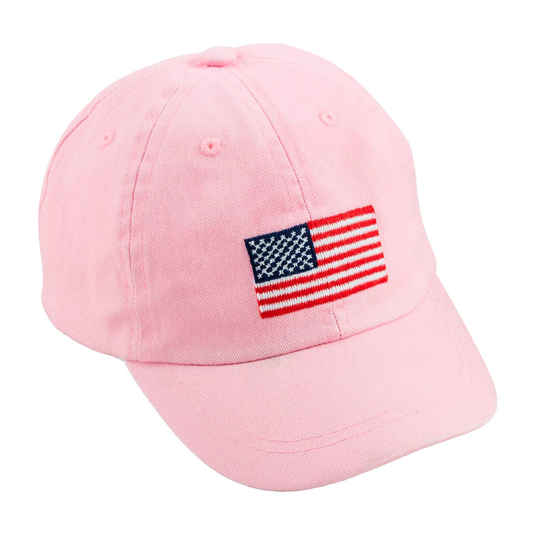 Pink Flag Embroidered Hat