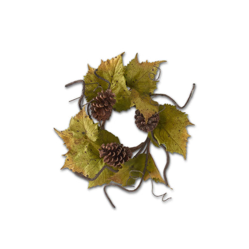 Grape Leaves Candle Ring