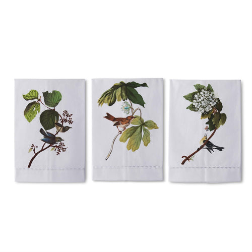 Botanical Hand-Painted Guest Towel
