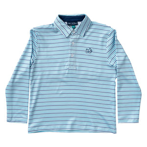 Ethereal Blue Stripe PP Polo