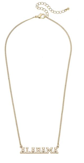Alabama Crimson Tide Varsity Outline Necklace