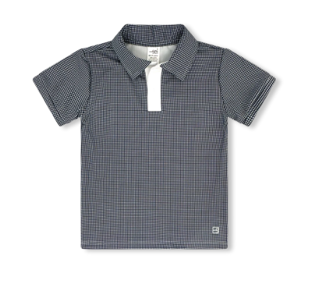 Parker Polo Navy Minigingham