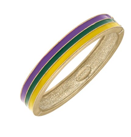Mardi Gras Enamel Bangle
