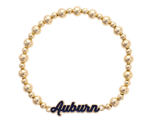 Auburn Tigers Autograph Enamel Stretch Bracelet