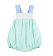 Samprey Sunsuit Sea Island Seafoam/Worth Ave White