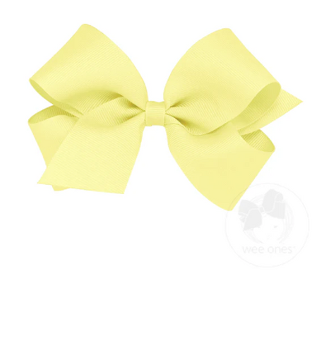Light Yellow Classic Grosgrain Hairbow