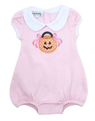 Trick or Treat Applique Bubble, Pink