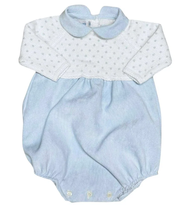 Collar Dot Corduroy Bubble