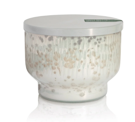 Crystal Pine Etched Inverted Candle