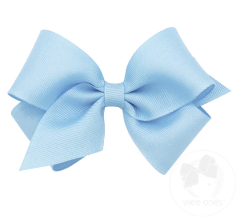 Light Blue Classic Grosgrain Hairbow