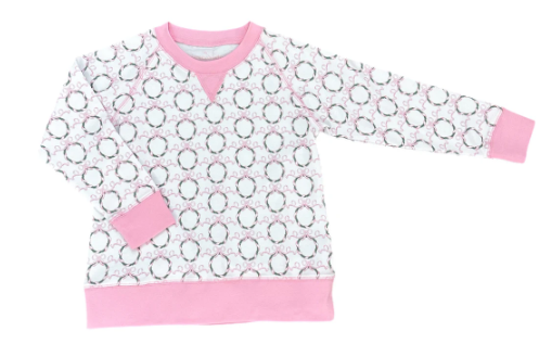 Sidney Sweatshirt, Pink Wreath Knit