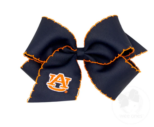 Auburn Embroidered Moonstitch Bow