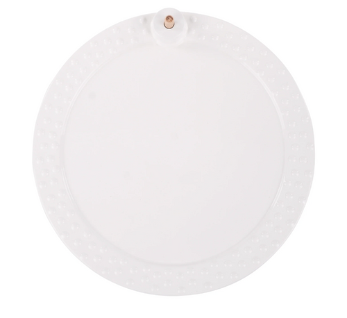 White Round Platter