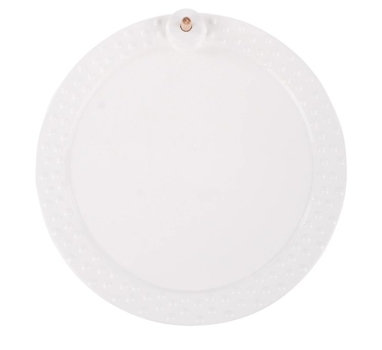 White Round Platter