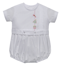White Sage Bubble with Christmas Embroidery