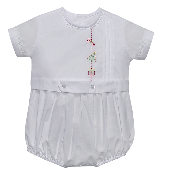 White Sage Bubble with Christmas Embroidery