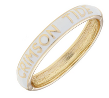 Alabama Crimson Tide Sculpted Enamel Hinge Bangle