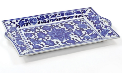 Blue and White Charcuterie Tray