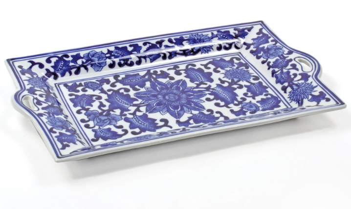 Blue and White Charcuterie Tray