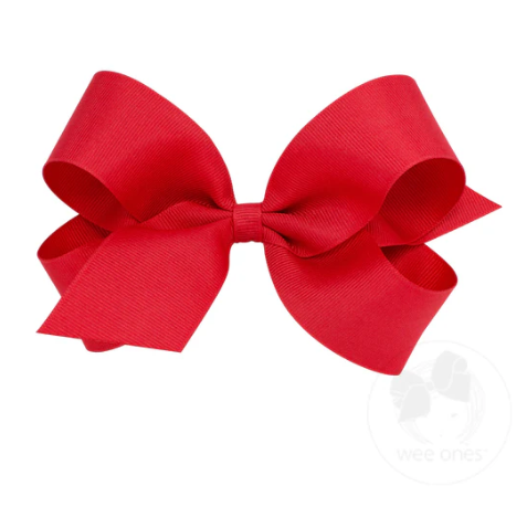 Red Classic Grosgrain Hairbow