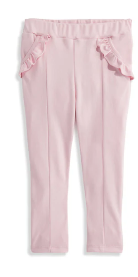 Ruffle Pocket Legging in Pink