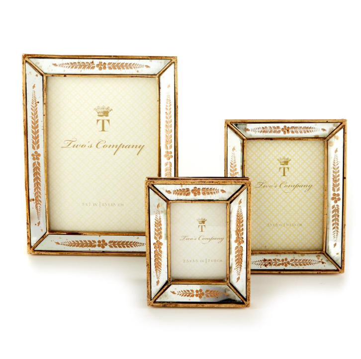 Gold Leaf Accented Frame