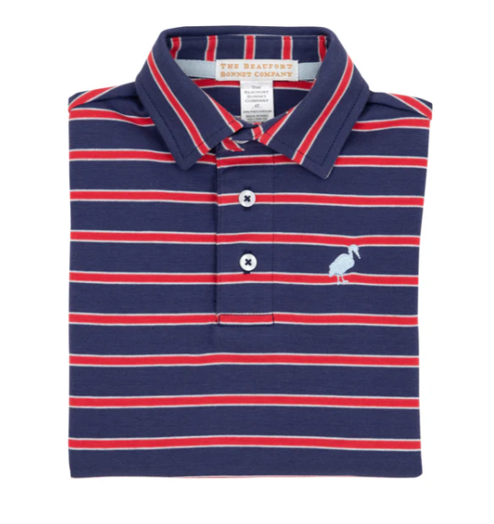 Stripe Prim and Proper Polo