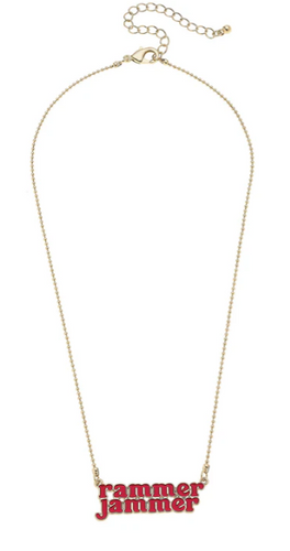 Alabama Crimson Tide Slogan Necklace