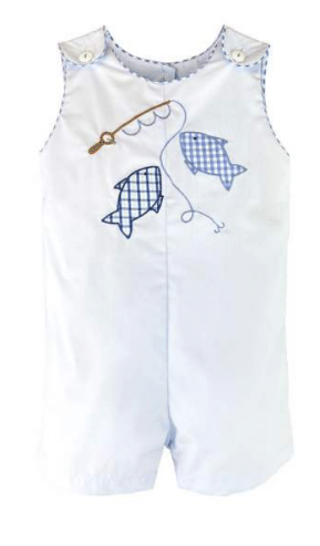 Appliqued Fish Romper