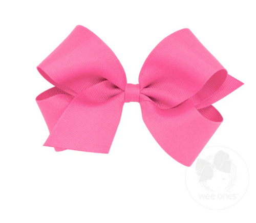Hot Pink Classic Grosgrain Hairbow