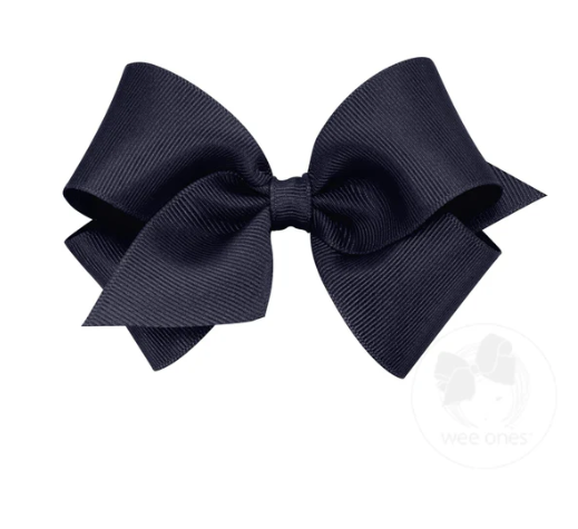 Navy Classic Grosgrain Hairbow