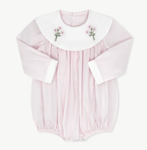 Sandra Bubble Long Sleeve - Blessing Pink Batiste, Flowers