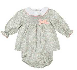 Floral Smocked Bloomer Set