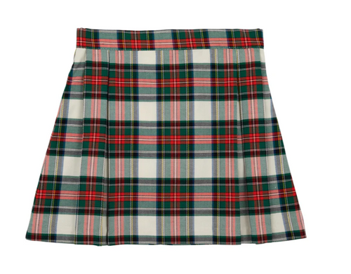 Parson Pleated Skirt Aiken Place Plaid