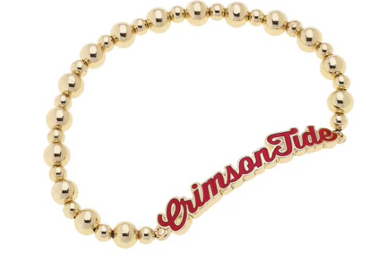 Alabama Autograph Enamel Stretch Bracelet