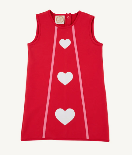 Annie Apron Dress Knit Hearts