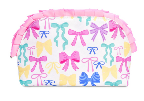 Pretty Bows Oval Cosmetic Bag