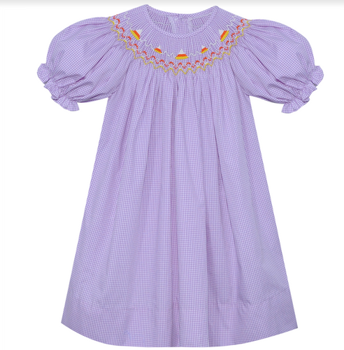 Purple Georgette Bishop Dress