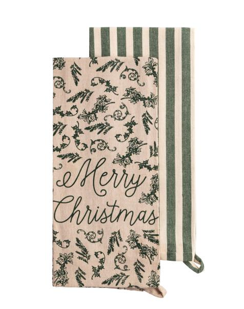 White Christmas Towel Set
