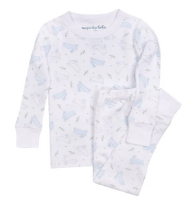 Bunny Hop Long Pajamas Blue