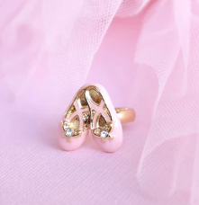Ballet Slippers Ring in Box