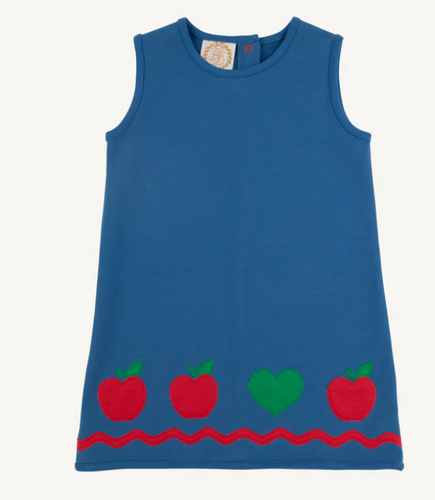 Annie Apron Dress Knit Apples